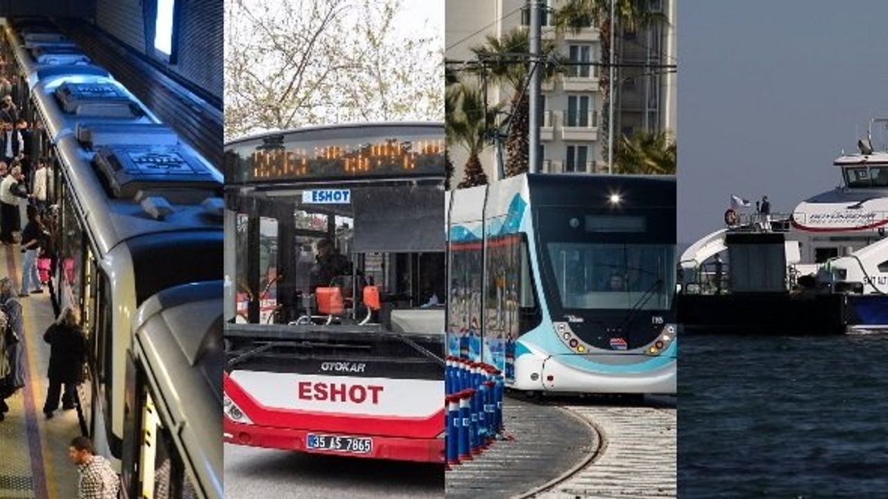 İzmir İzban, Eshot, İzulaş, Metro, Tramvay ve İzdeniz feribot tam kapanma saatleri 2021
