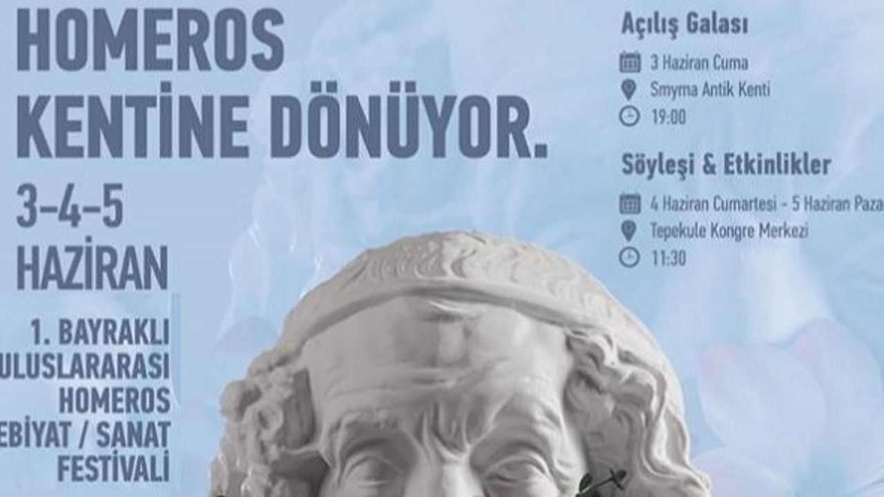 İzmir Bayraklı Homeros Edebiyat Sanat Festivali 2022 başlıyor