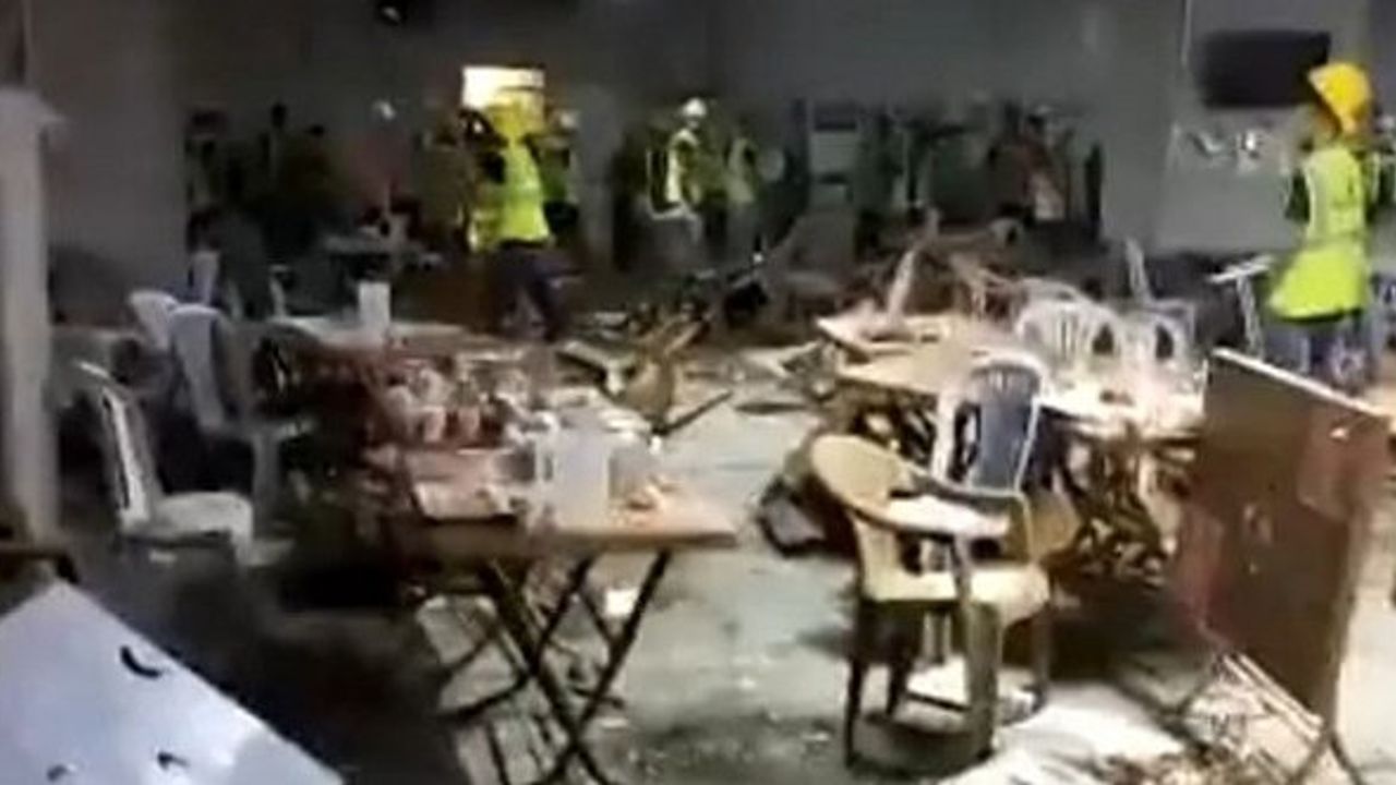 İzmir Bayraklı Şehir Hastanesi’nde işçiler yemekhaneyi dağıttı