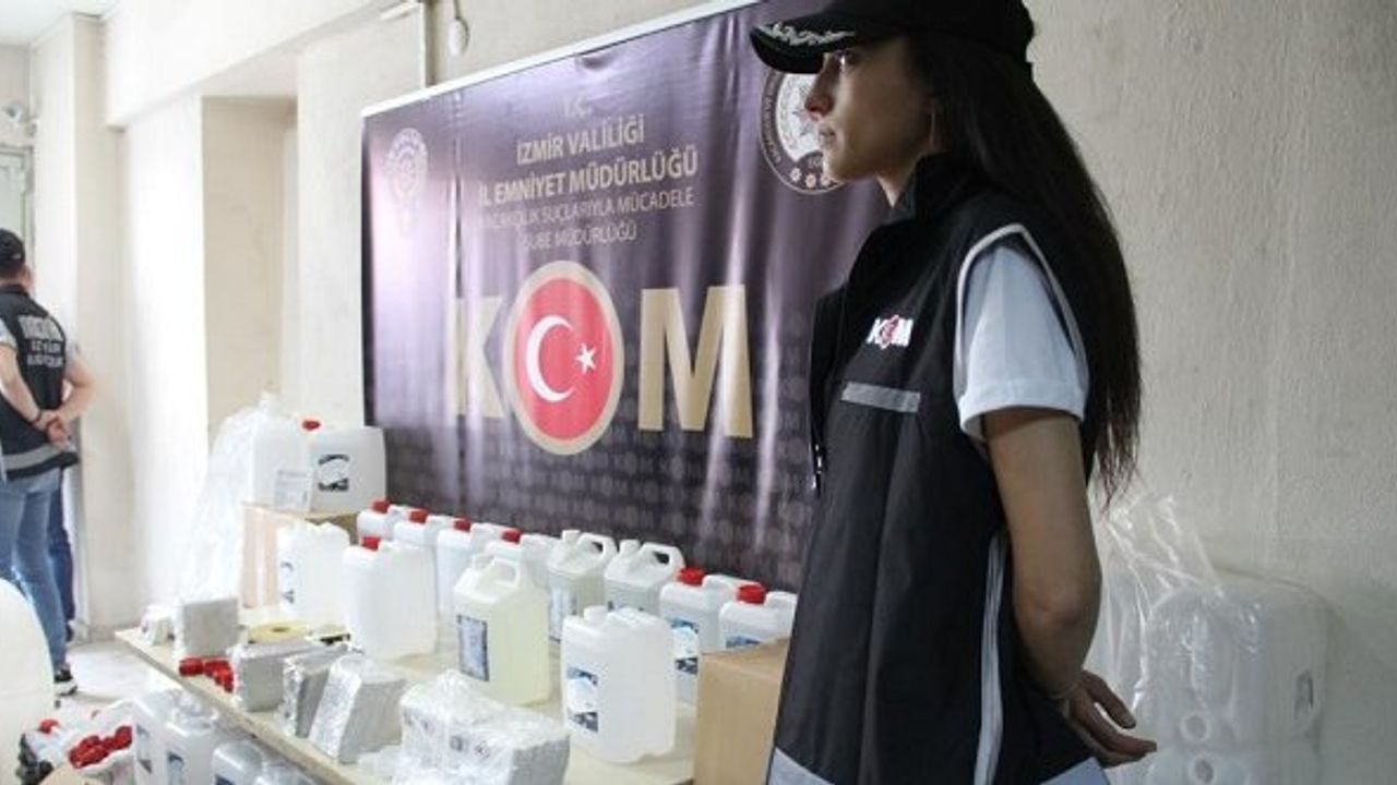 İzmir sahte içki etil alkol operasyonu baskını son dakika