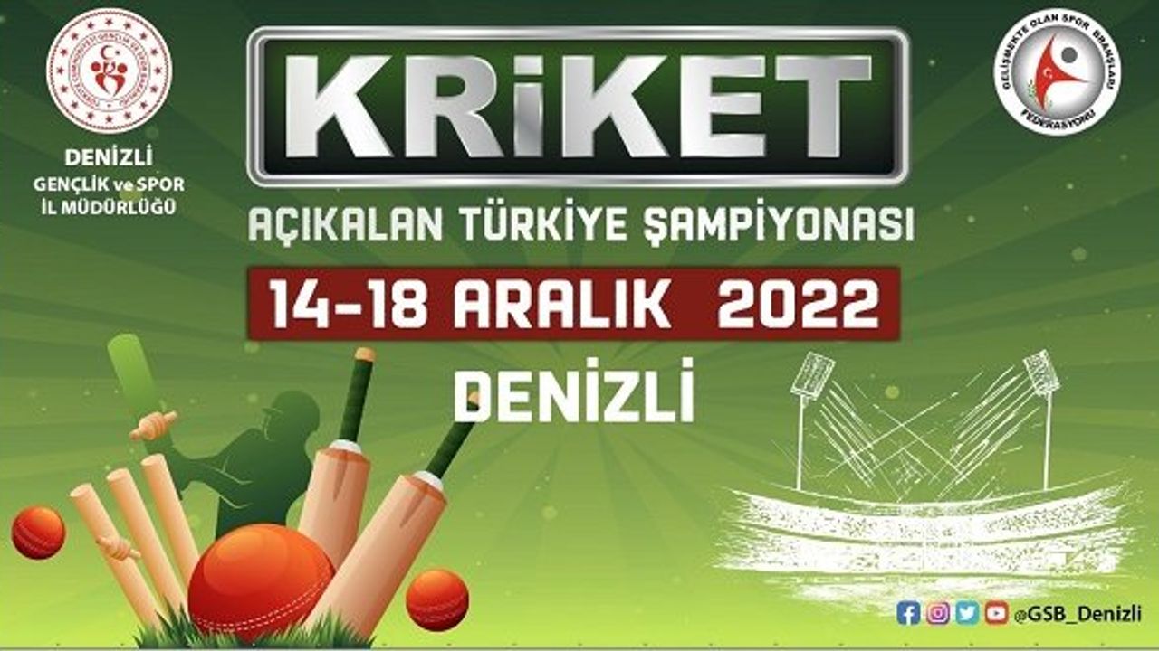 Kriket Türkiye Şampiyonası Denizli’de yapılıyor