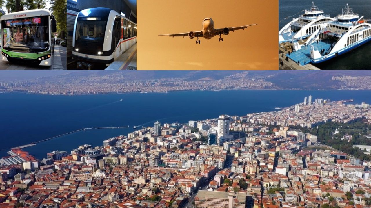 İzmir'e özel araçla otobüsle uçakla ulaşım ve İzmir'de şehir içi ulaşım