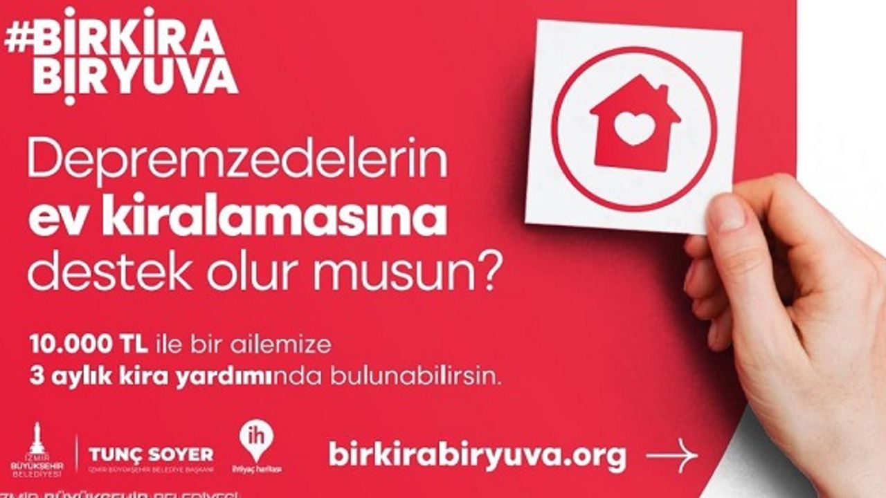 İzmir Büyükşehir Belediyesi Bir Kira Bir Yuva kampanyası Halk TV’de