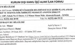 İzmir Büyükşehir Belediyesi Ege Şehir Planlaması Enerji A.Ş. personel alımı 2021 İŞKUR