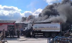 İzmir Torbalı’da yangın, plastik saksılar ve kimyasal zirai ilaçlar yandı