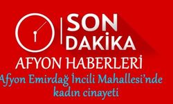 Afyon Emirdağ İncili Mahallesi’nde kadın cinayeti, Bayram E. eşi Emsal E.’yi öldürdü