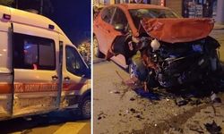 Manisa Şehzadeler Şehitler Mahallesi trafik kazası: Askeri ambulans ile otomobil çarpıştı