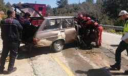 Muğla Menteşe trafik kazası Menteşe Düzen mevkii trafik kazası: 2 yaralı