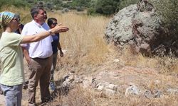 Ekrem Oran Çeşme’de Erythrai kazı yerini inceledi