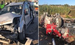 Urla’da trafik kazası, İtfaiye aracı otomobil ile çarpıştı: 4 yaralı