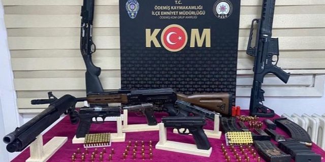 İzmir Ödemiş’te ruhsatsız silah operasyonu