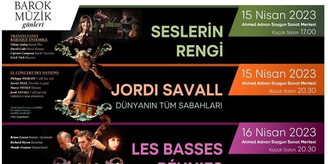 İzmir Barok Müzik Günleri 2023 Ahmed Adnan Saygun Sanat Merkezi’nde