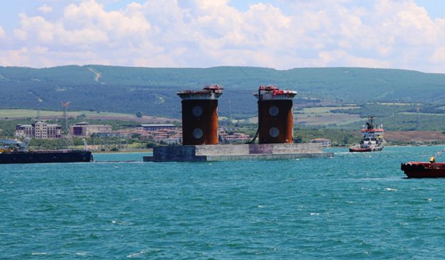 1915 Çanakkale Köprüsü'nde kule keson batırma operasyonu başladı, otoyol İzmir'e bağlanacak