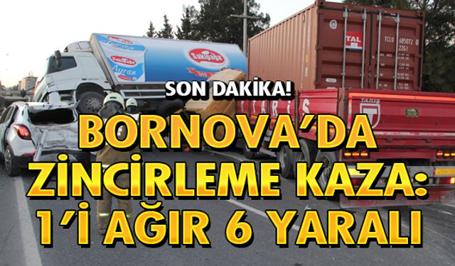 İzmir Bornova'da feci kaza! Yaralılar hastaneye kaldırıldı