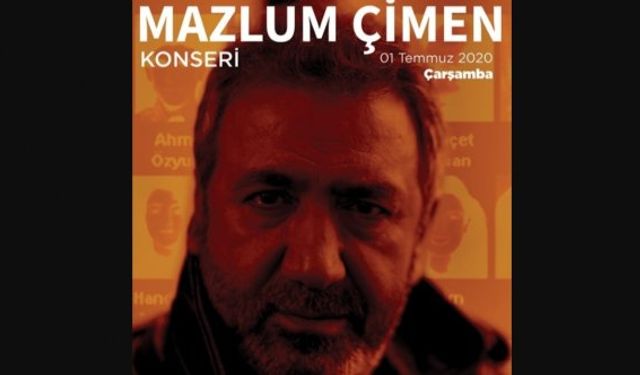 Mazlum Çimen konseri İzmir Bornova Aşık Veysel Amfi Tiyatro’da yapılacak