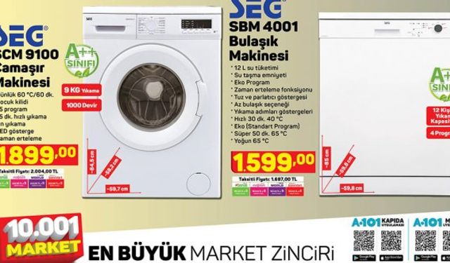 A101 hafta sonu indirimleri televizyon, cep telefonu, akıllı bileklik, kırışık giderici aktüel kataloğu