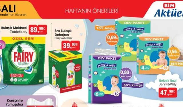 BİM aktüel 15 Aralık Salı ürünler kataloğu, BİM bu hafta neler var, gelenler, gelecekler?