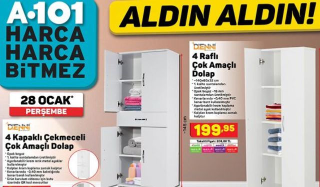 A101 market aktüel kataloğu, bu hafta Piranha hd kamera, Seg buzdolabı ve çamaşır makinesi