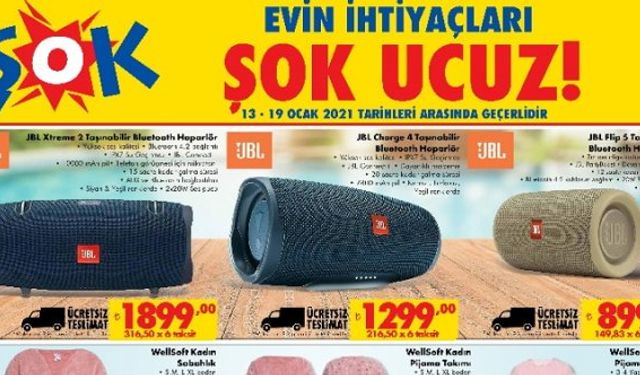 Şok aktüel kataloğu ve Şok hafta sonu indirim fırsatları neler