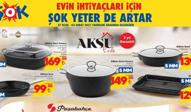 Şok market bu hafta Cuma aktüel kataloğu, Şok markette bu hafta neler var?