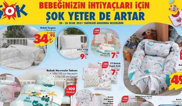 Şok market aktüel Çarşamba indirimli ürünler kataloğu, bu hafta Şok bebek ürünleri ve haftanın fırsatları