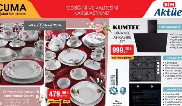 Bim market 9 Şubat Salı aktüel ürünler kataloğu süpürge, kahve makinesi, kulaklık