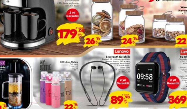 Şok market aktüel ürünler kataloğu Perşembe epilasyon cihazı, kahve makinesi, Tefal ütü