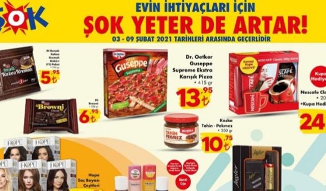 Şok market aktüel kataloğu Cumartesi bu hafta Paşabahçe çay bardağı, kurabiye kek kalıbı