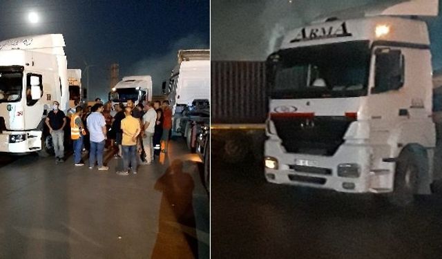 Aliağa'da TIR krizi çıktı, kilometrelerce TIR kuyruğu yaşanıyor