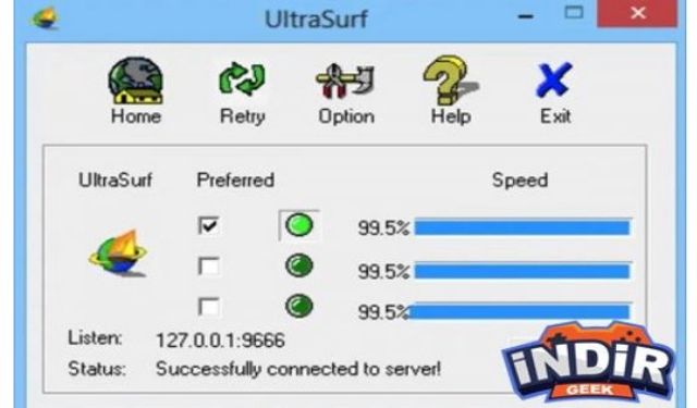 Yasaklı Sitelere Giriş Programı - Ultrasurf VPN