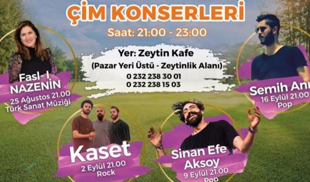 İzmir Narlıdere Çim Konserleri 2021 Zeytin Kafe’de başlıyor