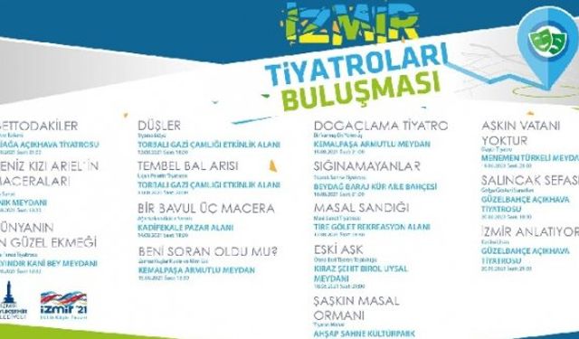 İzmir Tiyatrolar Buluşması 2021 etkinlik takvimi programı belli oldu