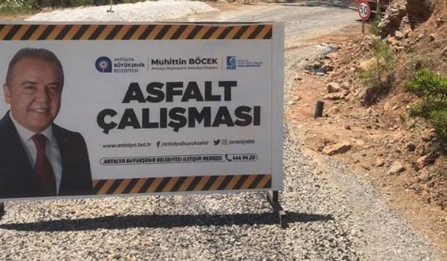 Büyükşehir Gazipaşa'yı asfaltlıyor