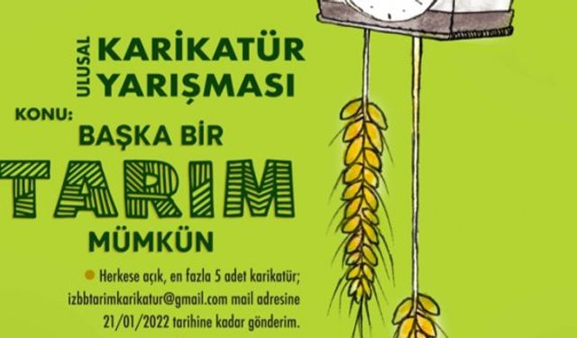 Başka Bir Tarım Mümkün Ulusal Karikatür Yarışması başvurusu devam ediyor