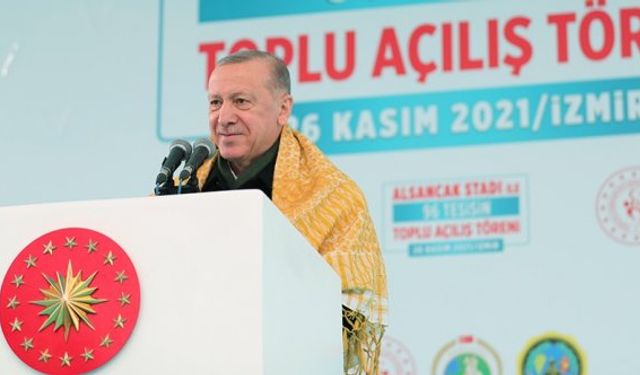 Cumhurbaşkanı Erdoğan İzmir'de toplu açılış törenine katıldı