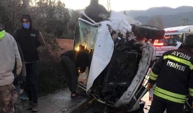 Aydın Kuşadası Davutlar Mahallesi trafik kazası: 4’ü ağır 8 yaralı