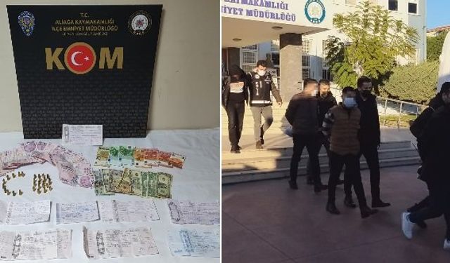 İzmir merkez ve Aliağa’da tefeci operasyonu: 5 kişi tutuklandı