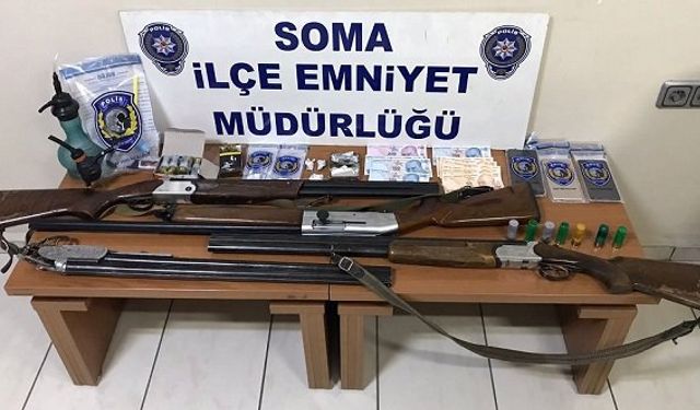 Manisa Soma’da uyuşturucu operasyonu: 15 kişi gözaltına alındı