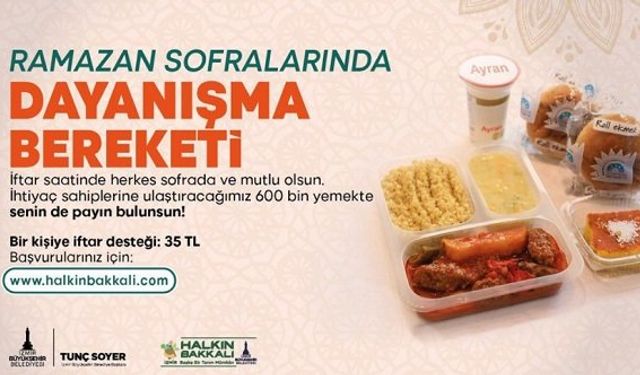 İzmir Büyükşehir Belediyesi iftar yemeği başvurusu 2022 İzmir Büyükşehir Belediyesi iftar yardımı