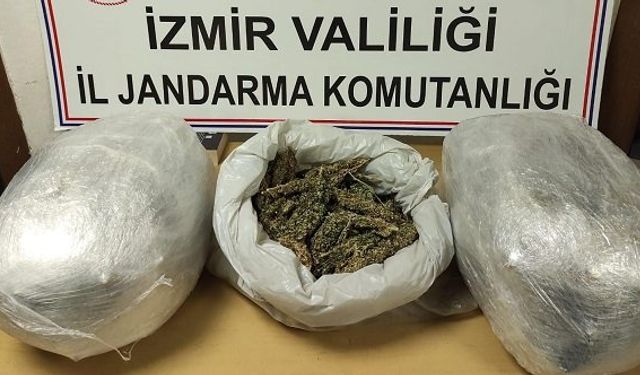 İzmir Torbalı uyuşturucu operasyonu: 13 kilo skunk ele geçirildi