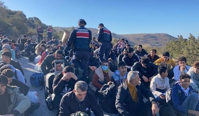 İzmir Urla’da 107 düzensiz göçmen ve 11 organizatör yakalandı