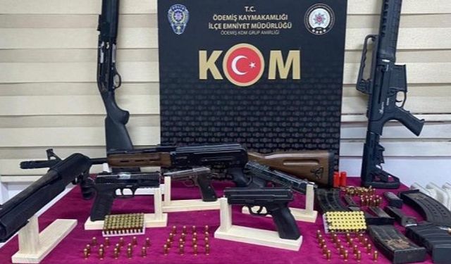İzmir Ödemiş’te ruhsatsız silah operasyonu