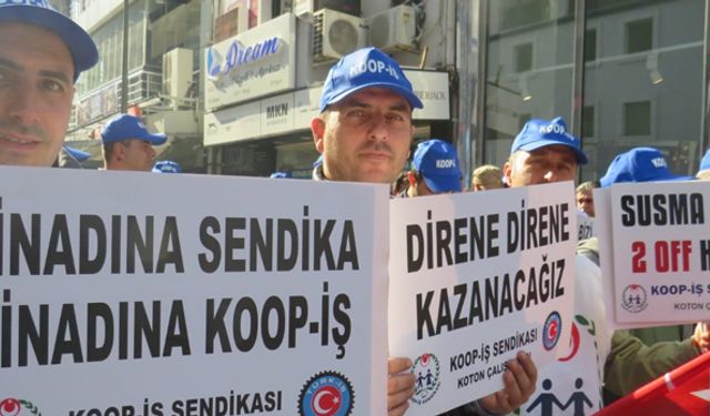 İzmir Alsancak Koton'da işten çıkarma protestosu