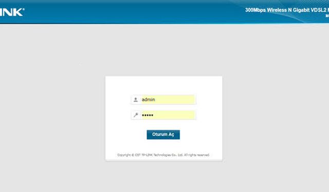 Türk Telekom modem arayüzü kullanıcı adı şifre öğrenme değiştirme resetleme, nasıl girilir?