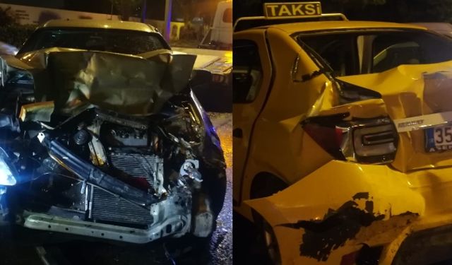 İzmir Konak’ta trafik kazası.. Mürselpaşa Bulvarı'nda 9 kişi yaralandı