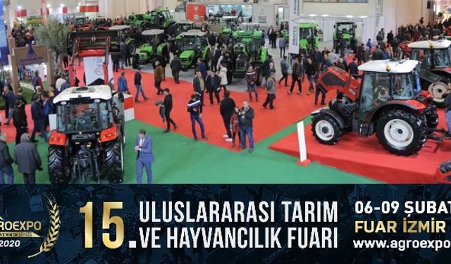 Agroexpo İzmir Tarım Fuarı 6-9 Şubat Fuar İzmir’de yapılacak