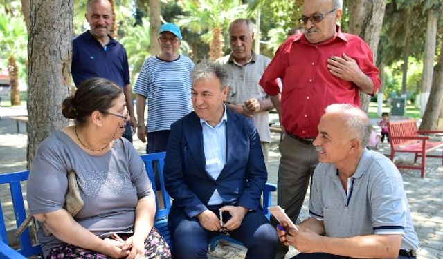 Başkan Mustafa İduğ’un Bornova'da mahalle ziyaretleri sürüyor