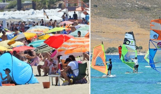 Çeşme’de bayram bereketi yaşanıyor