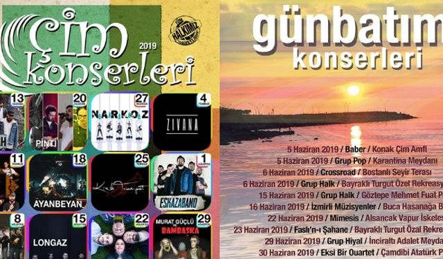 İzmir Günbatımı ve Çim Konserleri başlıyor