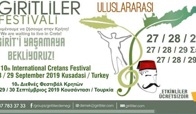 Uluslararası Giritliler Festivali 2019, İzmir Selçuk'ta başlıyor